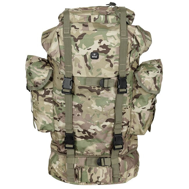 MFH MOLLE Backpack 65L, Aluminum Rod, Operation Camo
