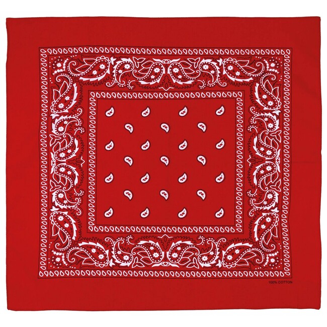 MFH Scarf 55 x 55 cm, Red-White, Cotton