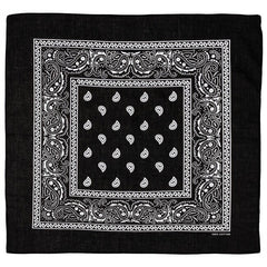 MFH Σάλι Βαμβάκι, Μαύρο-Λευκό, περίπου 55 x 55 cm