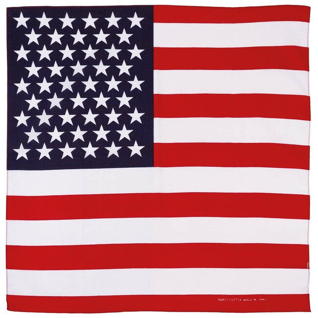 MFH Bandana, USA Flag, approximately 55 x 55 cm, Cotton
