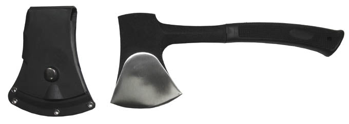 MFH Axe Cast Steel 29cm Black with Sheath