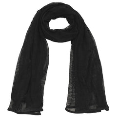 MFH Mesh Scarf, Black, approx. 190 x 90 cm