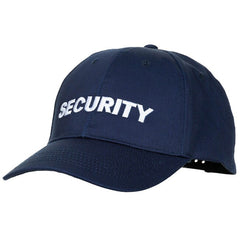 MFH Cap with Security Embroidery, Navy Blue, Adjustable