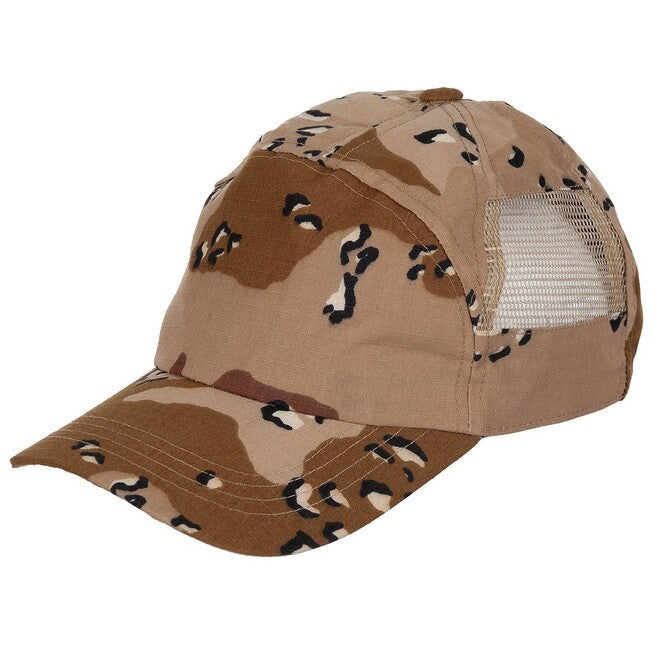 MFH Adjustable Size with Mesh Inserts Desert 6-Panel Cap
