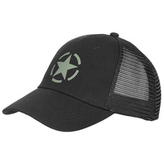 MFH Trucker Cap Καπέλο, Ρυθμιζόμενο Μέγεθος, Μαύρο