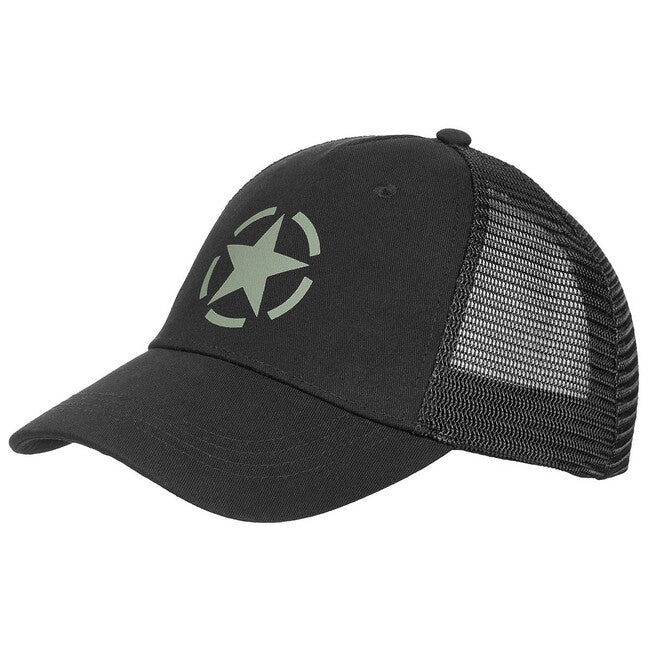 MFH Trucker Cap, Black, Adjustable