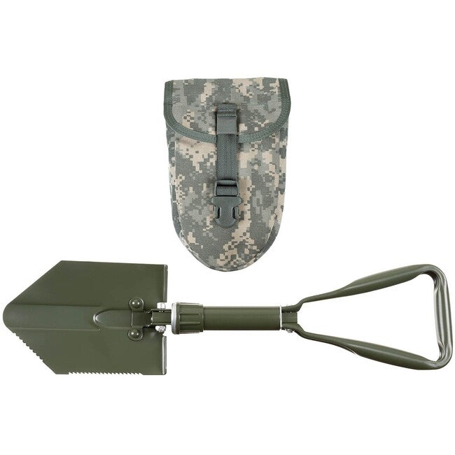 MFH Folding Shovel 3-piece with AT-digital Bag, Olive