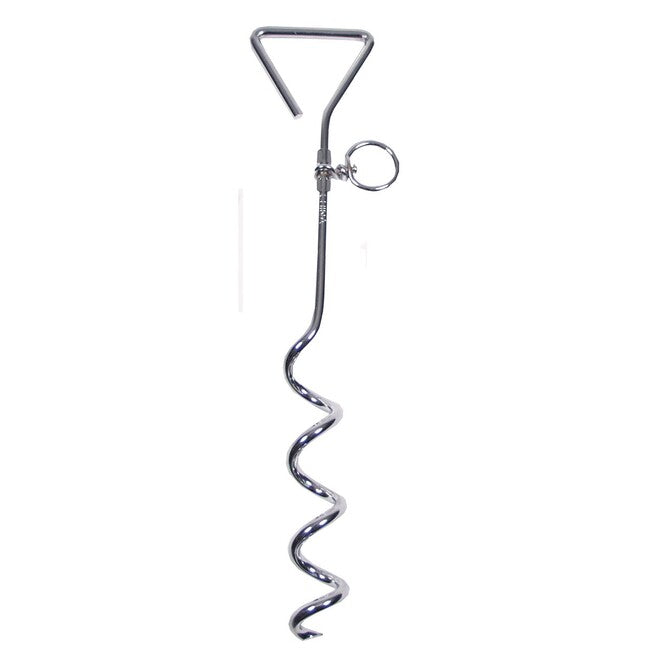 MFH Spiral Tent Pegs, Metal, 40 cm