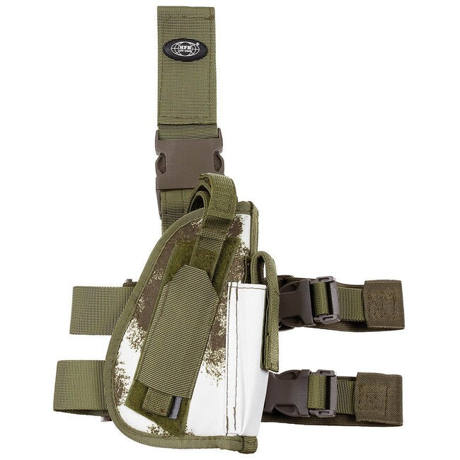 MFH Right Leg Holster, BW Winter Camo