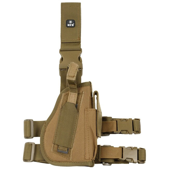 MFH Thigh Holster Right-Handed, Coyote Tan