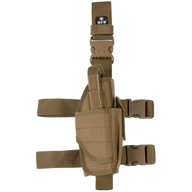 MFH MOLLE Leg Holster Right-Handed, Coyote Tan