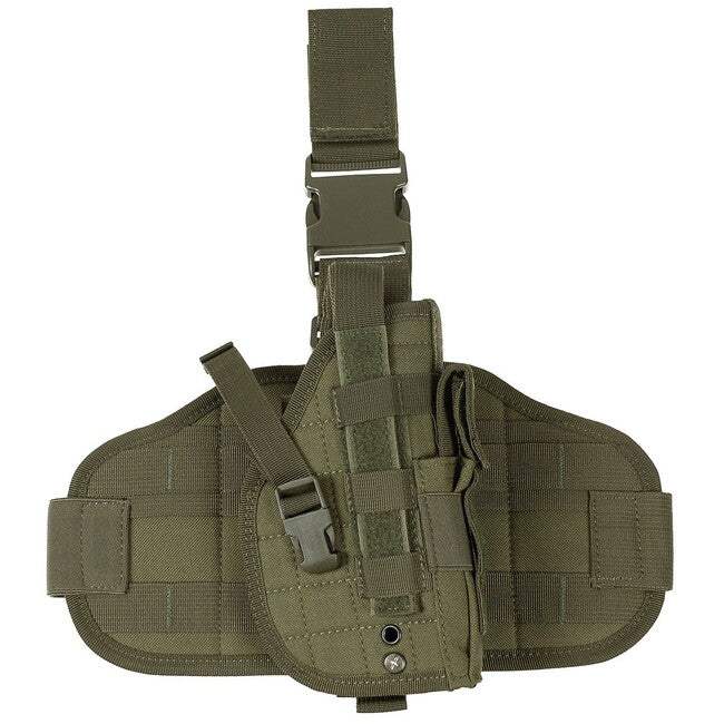 MFH Thigh Holster Right-Handed MOLLE, OD Green