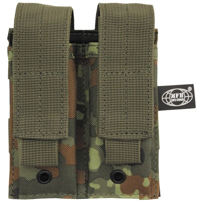 MFH Double MOLLE Pouch, BW Camo