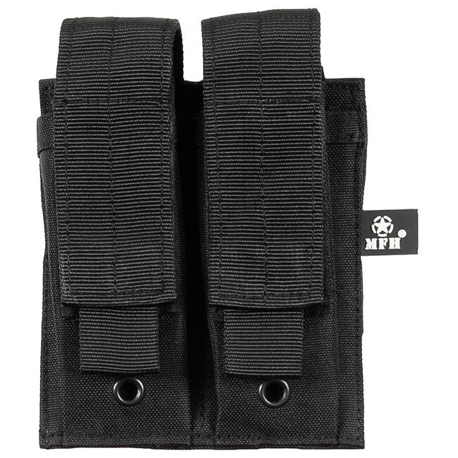 MFH Double MOLLE Pouch, Black