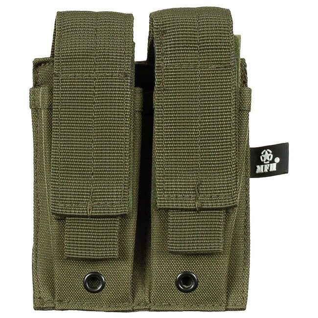 MFH Double MOLLE Pouch, Olive Drab