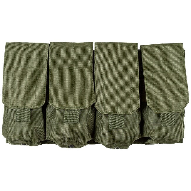 MFH MOLLE Pouch, 4 Compartments, Olive Drab