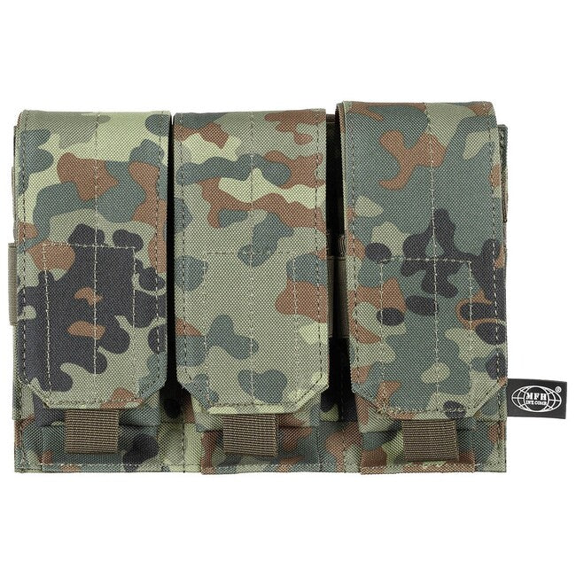 MFH Triple MOLLE Pouch, BW Camo