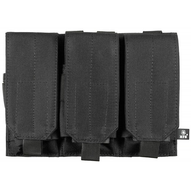 MFH Triple MOLLE Pouch, Black