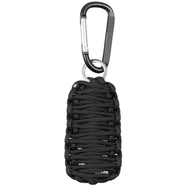 MFH Parachute Cord Survival Kit, Black