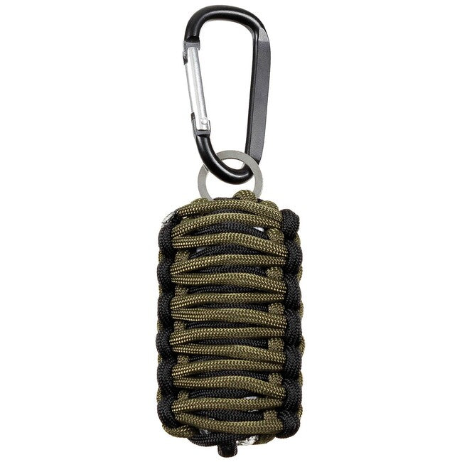 MFH Parachute Cord Survival Kit, OD Green/Black