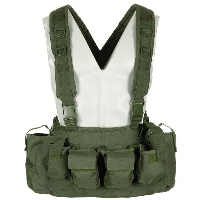 MFH Tactical Chest Rig, 9 Pockets Vest, Olive Drab