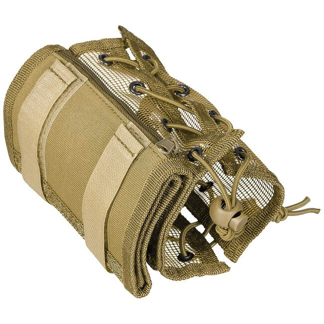MFH Tactical Wrist Bag, Coyote Tan, with Money and Map Pocket