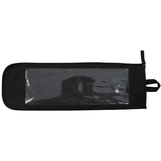 MFH Shoulder Bag with Window and Zip Closure, Black