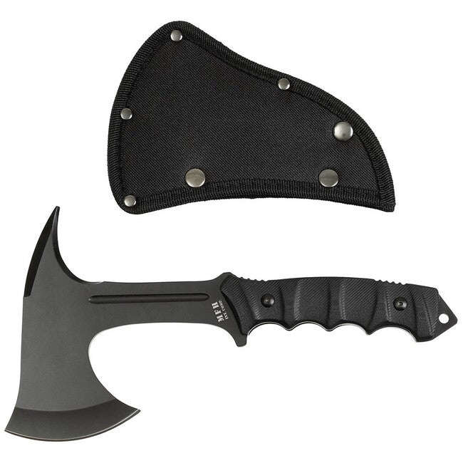 MFH Tomahawk Comox, Black, G10 Handle, Sheath