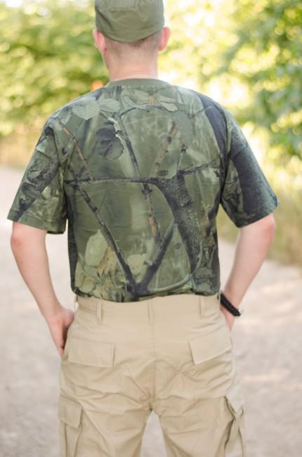 MFH Real Tree Pattern Hunter Green T-Shirt