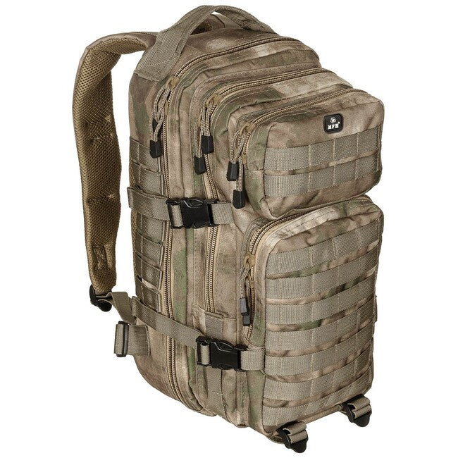 MFH US Assault Backpack, HDT-camo FG, 30L