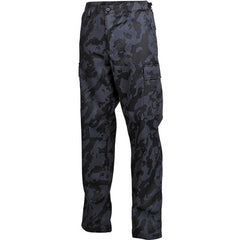 MFH US BDU men's trousers, night-camo