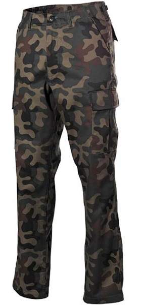 MFH US BDU Men's Trousers, Polish Camo