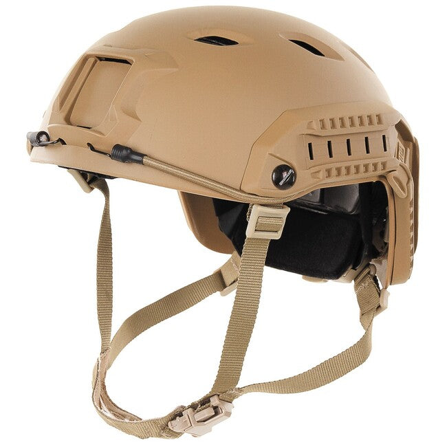 MFH US FAST Paratroopers Helmet, ABS Plastic, Coyote Tan
