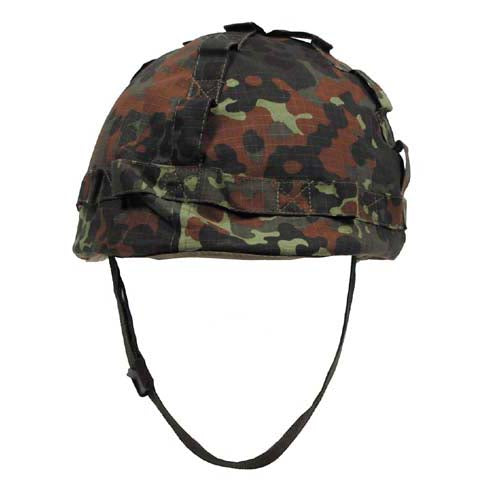 MFH US Helmet with Cover, Flecktarn