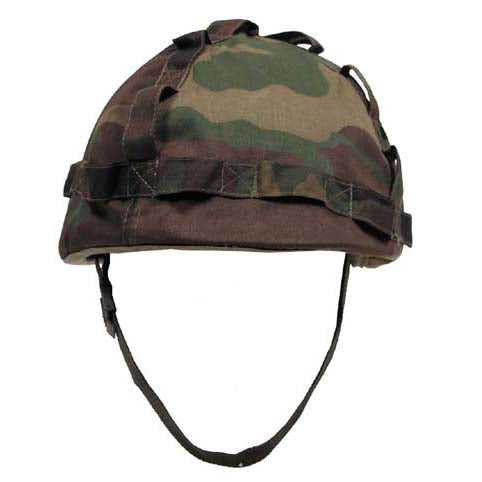 MFH US Helmet with Cover, Woodland