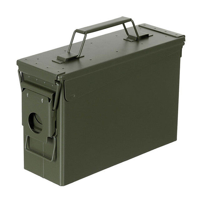 MFH US M19A1 Ammo Box, Metal, Olive, 27.9 x 9.2 x 18.4 cm