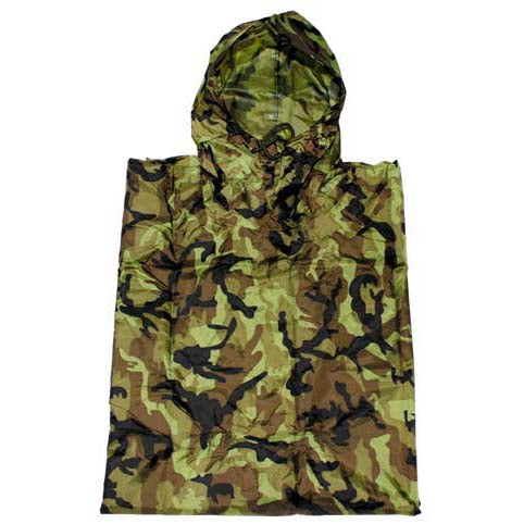 MFH US Rip-Stop Poncho, 95CZ Camo, 223x144 cm