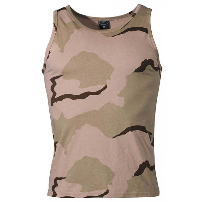 MFH US Tank Top Men's 3-Color Desert Pattern