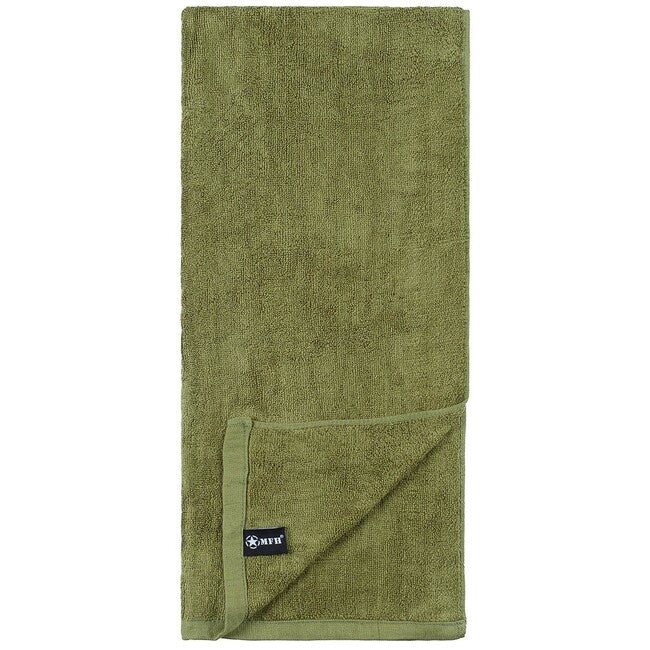 MFH Towel, Terry Cloth, Green, approx. 110 x 50 cm