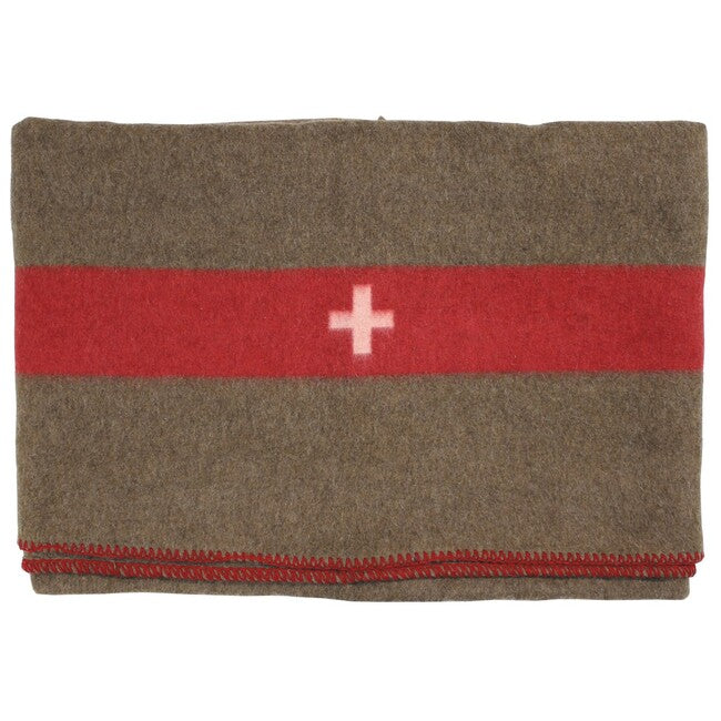 MFH Wool Blanket, Brown, Approx. 200 x 150 cm