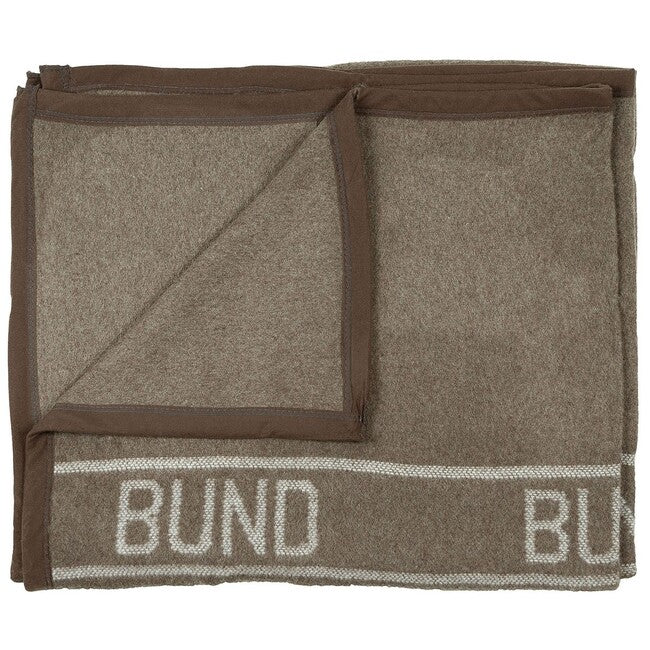 MFH Wool Blanket, Brown, approx. 220 x 130 cm