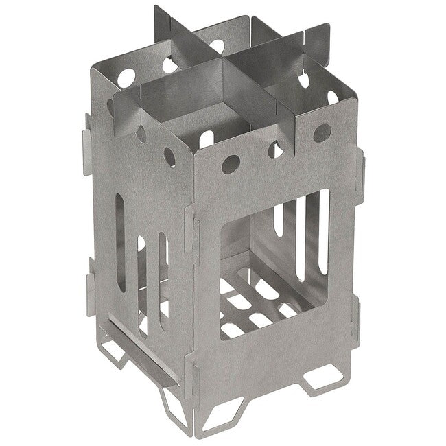 MFH Hobo Outdoor Stove Large, Stainless Steel