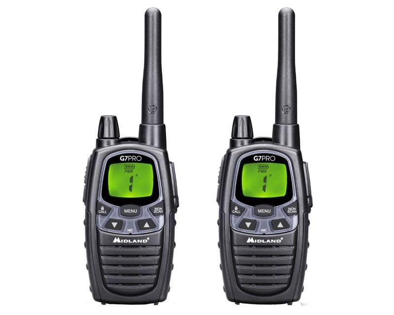 Midland G7 PRO PMR Walkie-Talkie, Black, 2 pcs