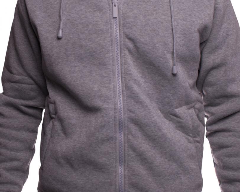 O&T Paulo High Zipper Hoodie, Grey