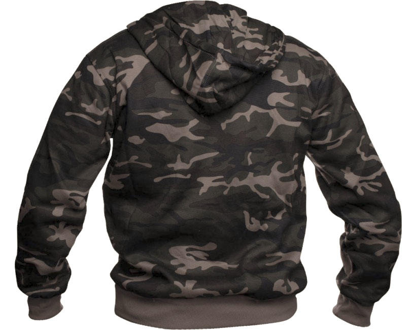 O&T AloeStar High Zipper Hoodie, Camo Green
