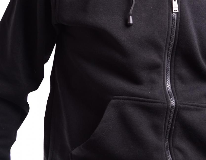 O&T Paulo High Zipper Hoodie, Black