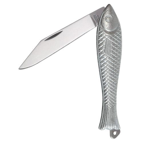 Mikov Fish Folding Knife, 78mm, Silver