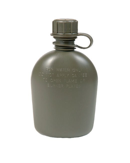 Mil-Tec American Field Plastic Water Bottle, 1 QT, Original, Olive
