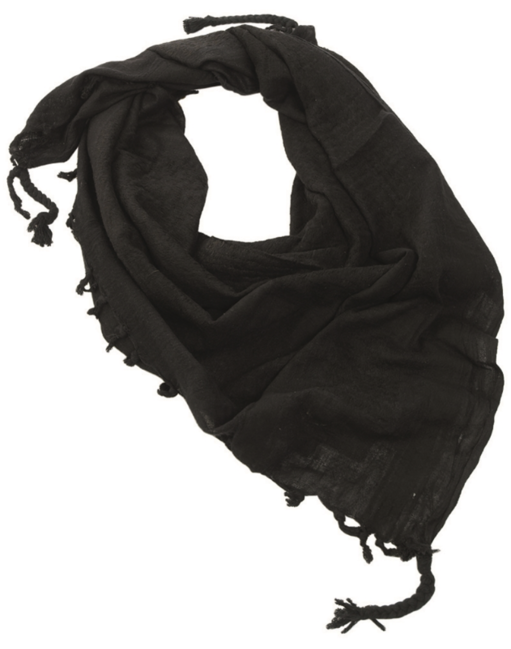 Mil-Tec Arafatka Scarf, Black, 110 x 110cm