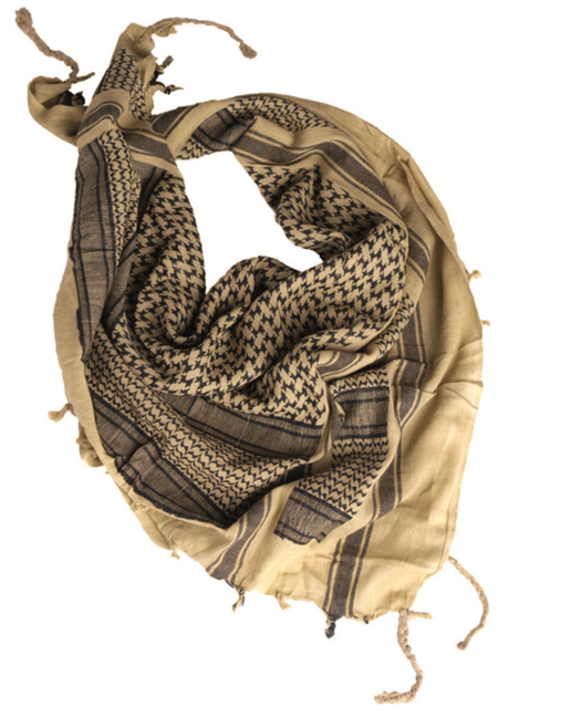 Mil-Tec Arafatka Scarf, Black, 110 x 110cm